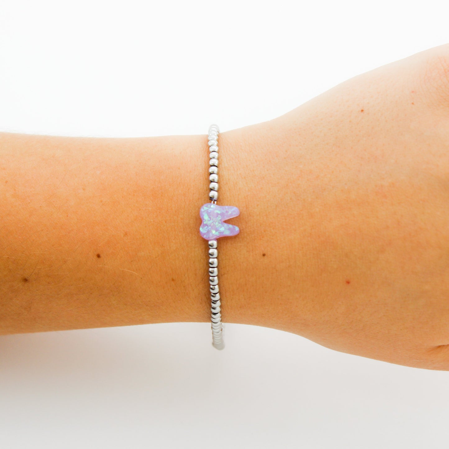 Lilac Silver Opal Bracelet