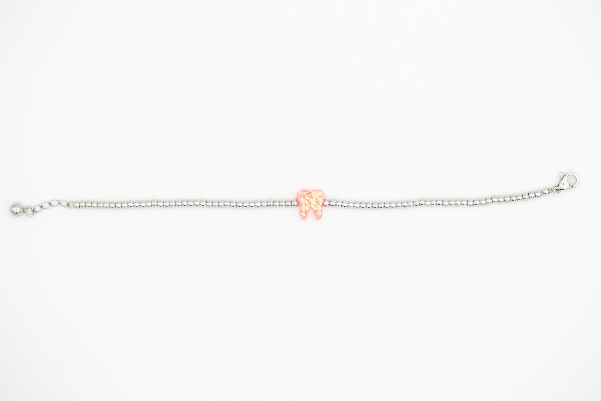 Royal Pink Silver Opal Bracelet - Toothlife