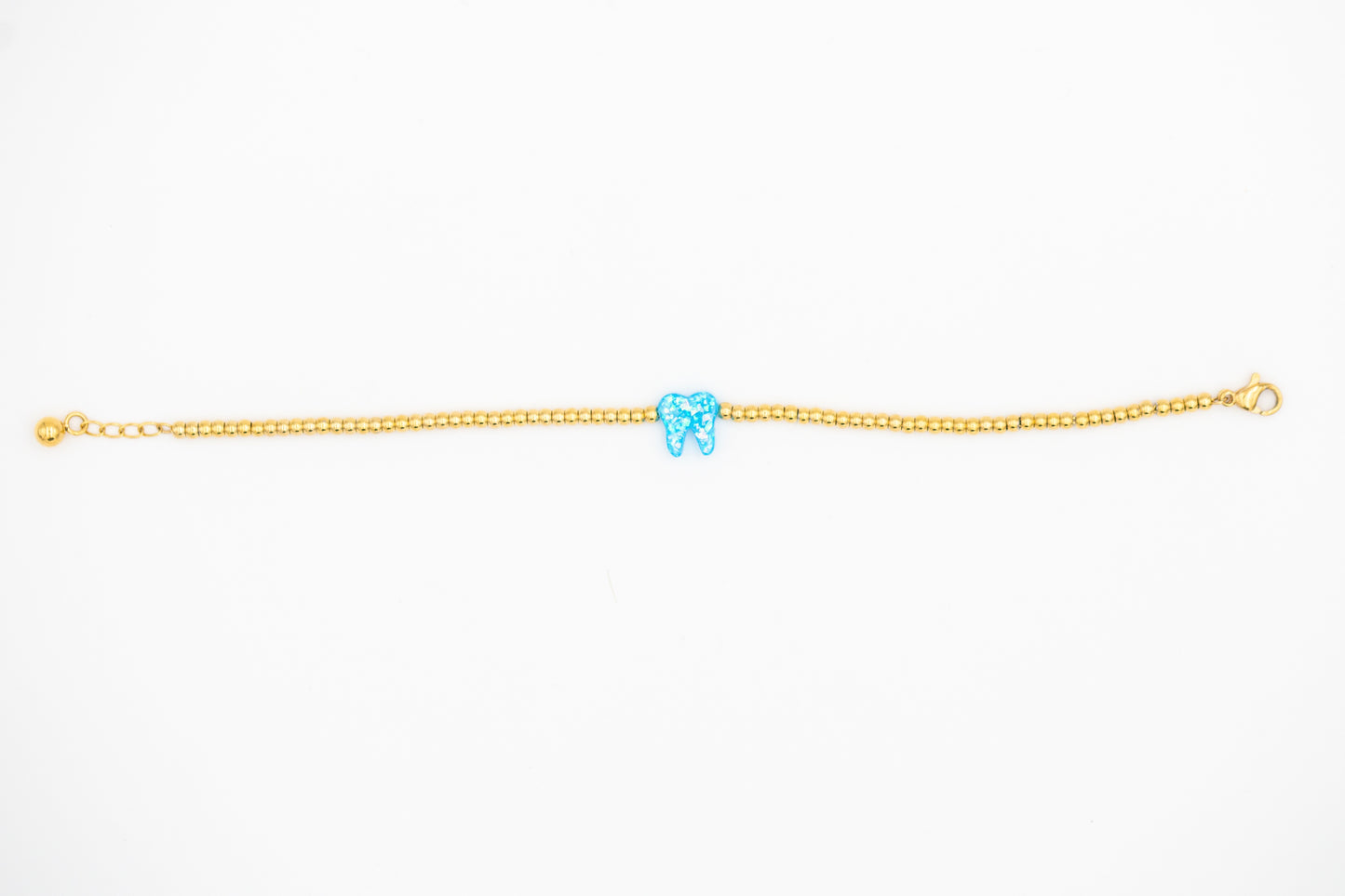 Azure Blue Gold Opal Bracelet - Toothlife